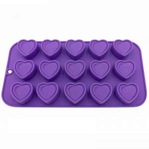 Stampi per cioccolato Sweet Love in silicone a forma di cuore