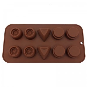 10 cavità Stampi in silicone per stampi per cioccolato